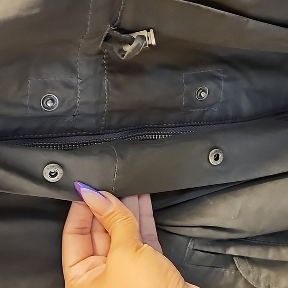 french connection parka heavy long green winter heavy jacket size 6 - Picture 5 of 9